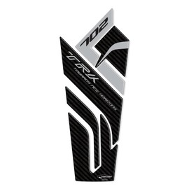 labelbike - 3D Resin Sticker for Motorcycle Protection Tank Pad Compatible with Benelli TRK 702 - Carbon-like