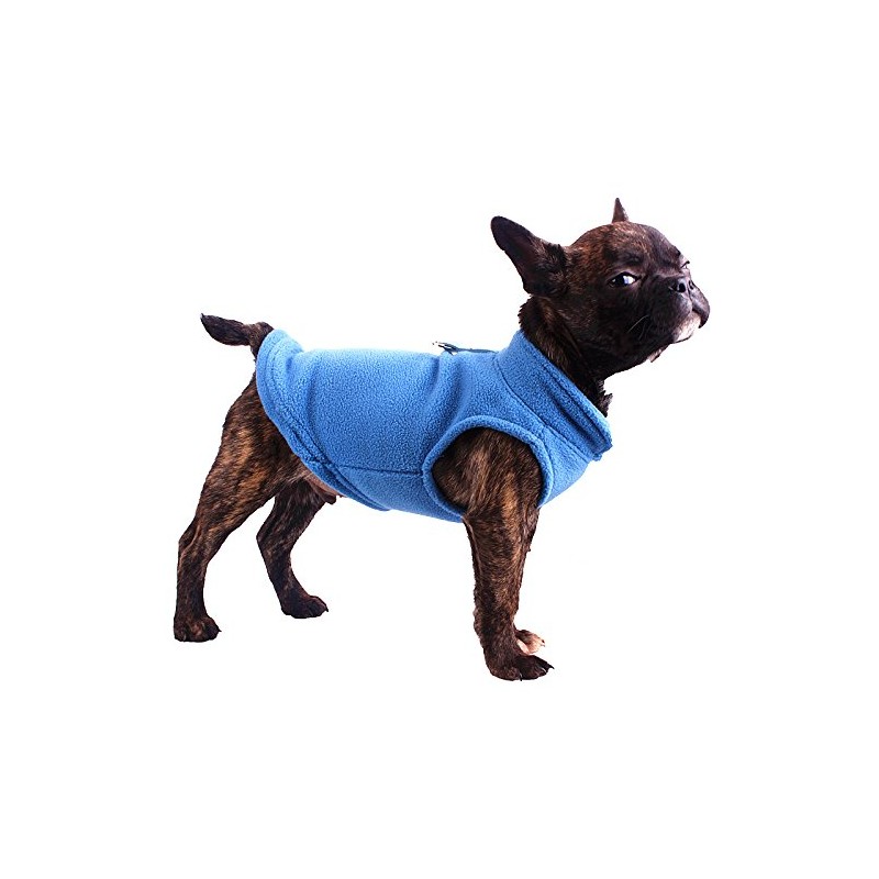 Dog Fleece Harness Vest Jumper Sweater Coat for Small Breed