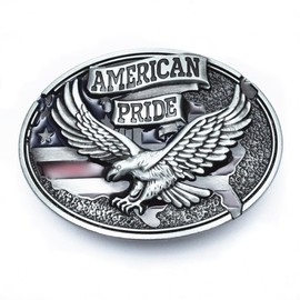fomissky-sisa American Flag Belt Buckle Men Western Cowboy, Novelty American Pride Eagle Belt Buckle Jeans Accessoris