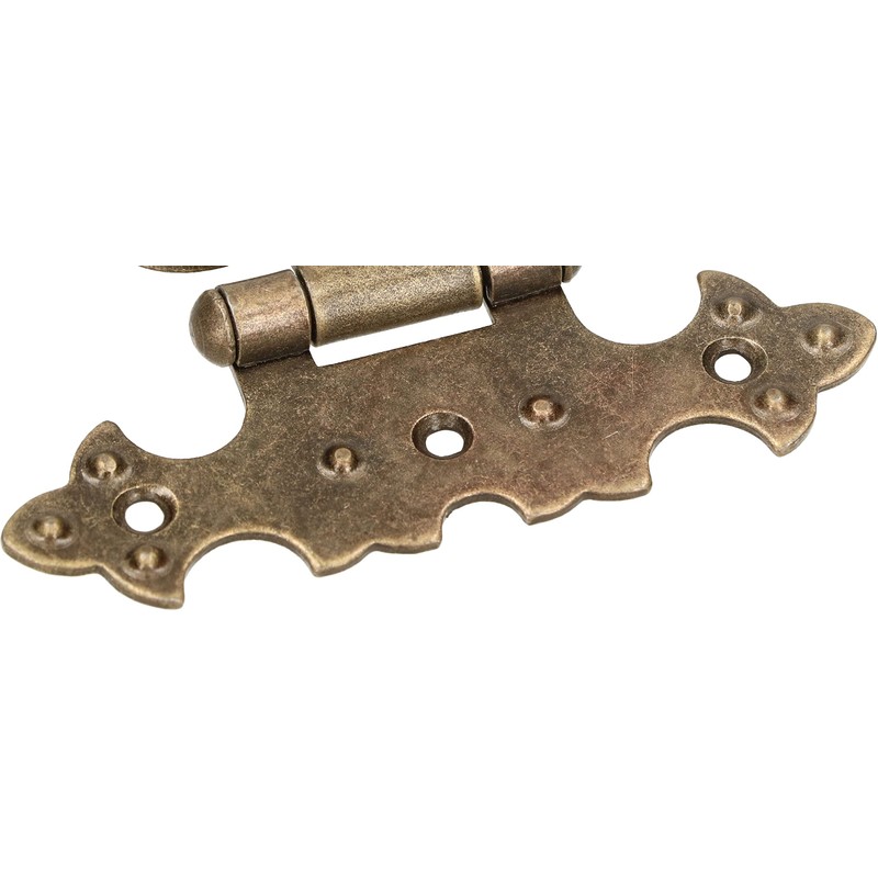 KOTARBAU® Set of 4 Decorative Hinges for Cupboard Asymmetrical Retro