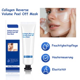 Soleneva Kollagen Maske Overnight, Collagen Night Wrapping Mask für Gesicht, Peel Off Maske mit Tiefenhydration, Nachtmaske für Hautstraffung & Elastizität, Masken Beauty Skincare, Feuchtigkeitspflege