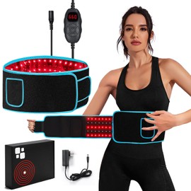Kesntto Cinturón Flexible de Terapia de Luz Roja e Infrarroja Portátil - Dispositivo Con Modo de Pulso