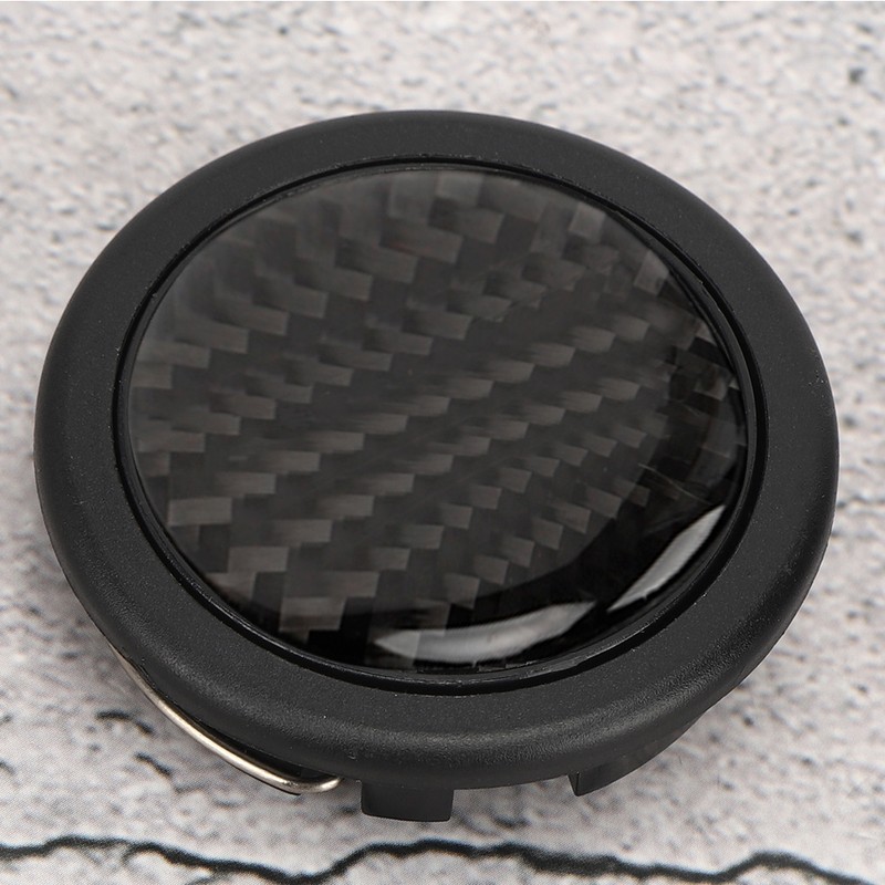 Carbon Fiber Horn Push Button for 6 Bolts for MOMO