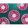 5pc. Pink Sprinkle Donuts Resin Planar Flatbacks, Bow Center, Cabochon,