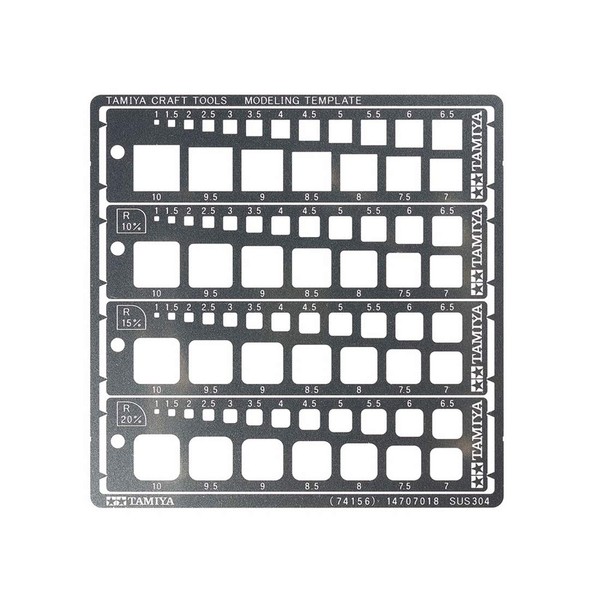 Tamiya Craft Tool Series No. 156 Modeling Template (Square, 0.04