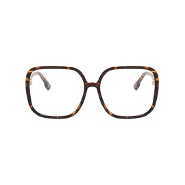 KAEOISFU Übergroße Quadratische Lesebrillefür Damen, Mode Blaulicht Blockierende Computer Lesebrille, groß Computerleser, Geeignet für Menschen mit großen Köpfen und großen Gesichtern
