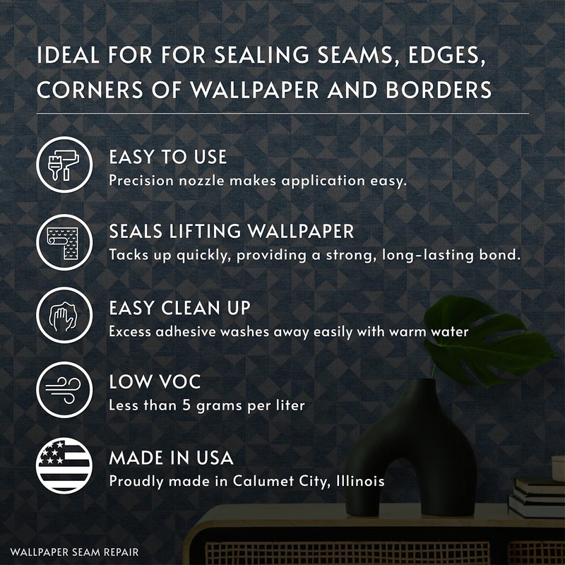 ROMAN Seam Repair Adhesive - Sealer for Wallpaper Tears and