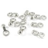 Ball Chain #6 Lamp/Fan Pull Loop Connectors-SILVER (10 pieces)