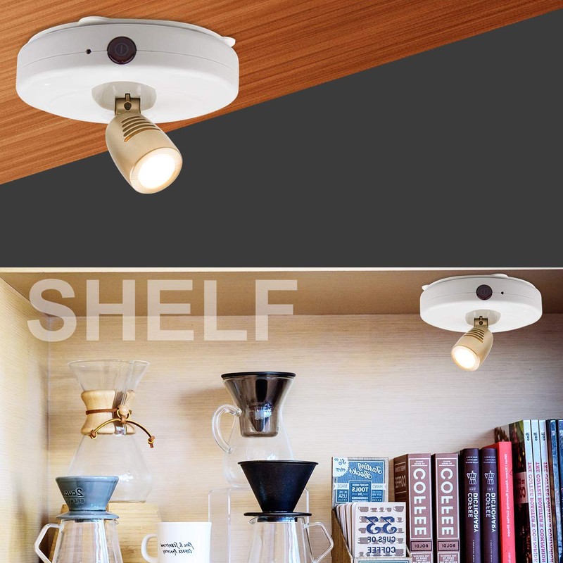 HONWELL LED Spotlight Wireless Accent Lights 2 Pack Battery Powered