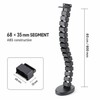 Under Desk Cable Management Spine, 31.5–59.1 in, Black White or
