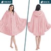 PAVILIA Angel Wrap Hooded Blanket Poncho, Wearable Blanket Throw Wrap