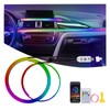 GPJYD 2 in 1 Acrylic Car LED Lights Interior, RGB