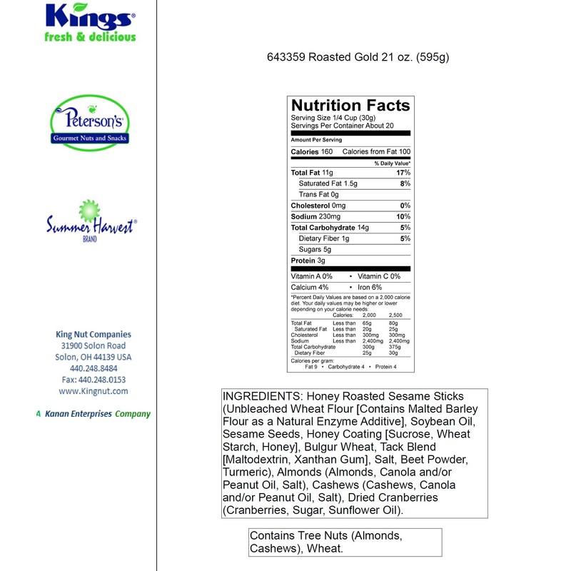 Roasted Gold Trail Mix