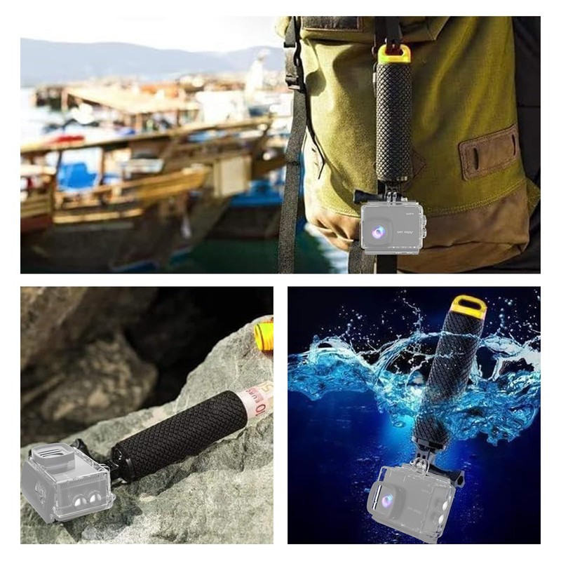TIMNUT Swimmer Handle, Underwater Handle, Floating Hand Grip Monopod Diving