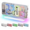 Sukeen Wecker Digital, 7,4" Digitaler Wecker, Digital Uhr Spiegelwecker mit