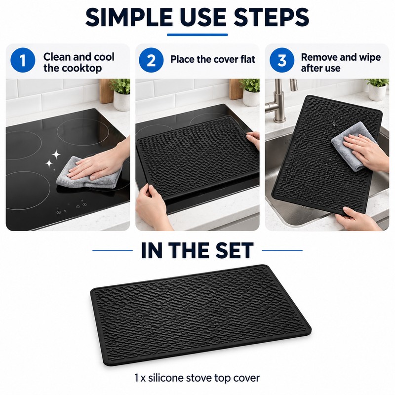 Silicone Stove Top Cover for Glass Cooktops – Extra Large