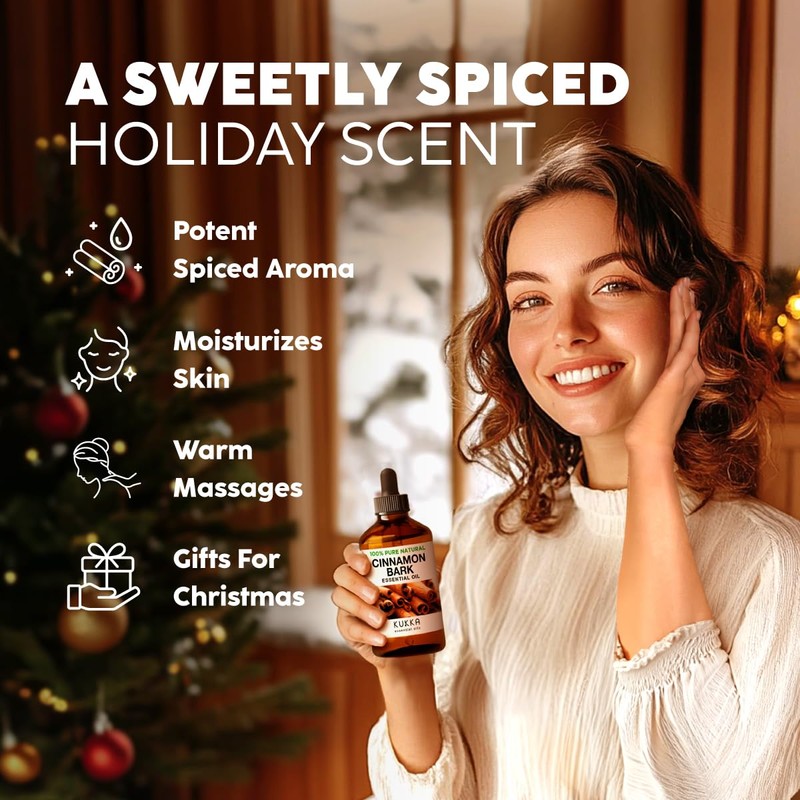 KUKKA essential oils Kukka Cinnamon Essential Oil for Diffuser -