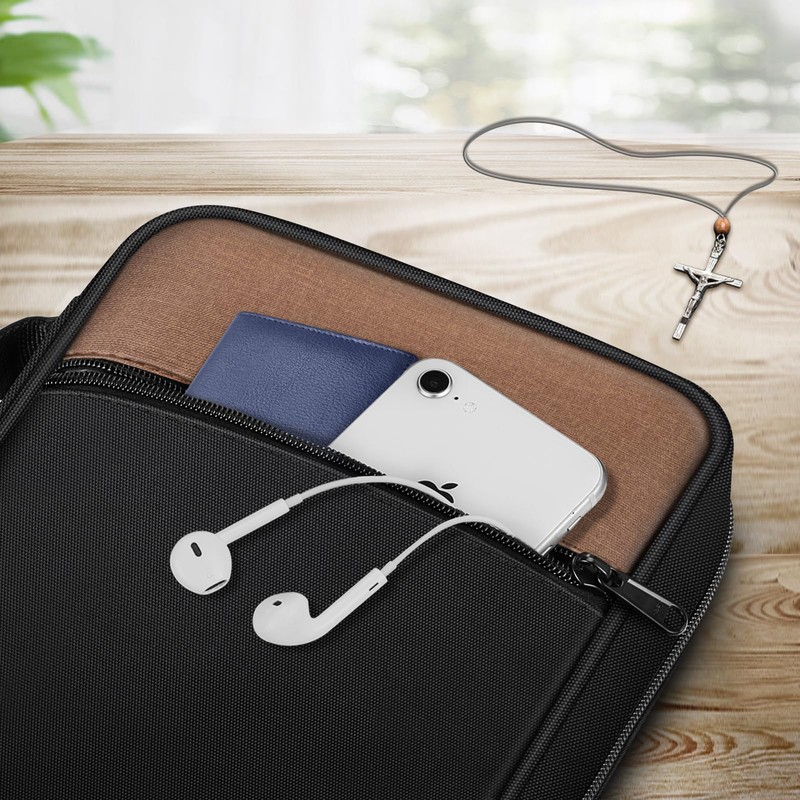 FINPAC Bible Cover, Carrying Book Case Church Bag Bible Protective