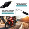 Shakas 1 PC Motorcycle Rear Foot Brake Light Switch Harness,