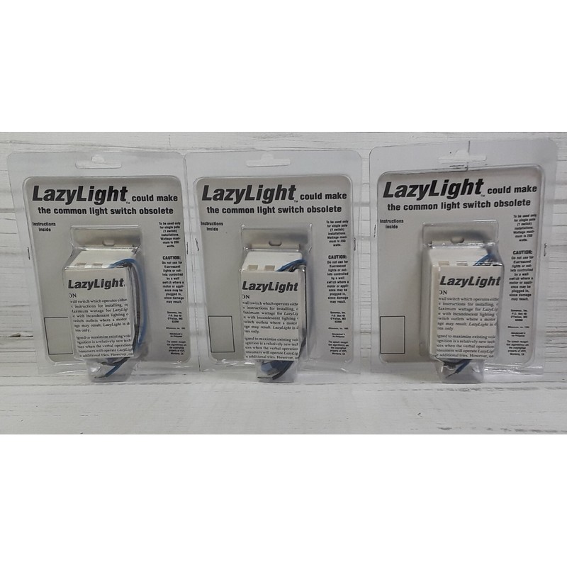 Sonovox New Lot Of 3 Lazy Light Voice Activated Recognition