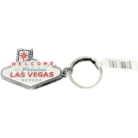 Las Vegas Blue Sign Keychain