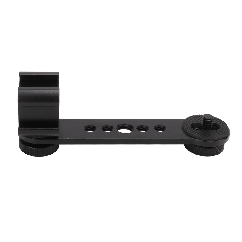 Triple Cold Shoe Extension Bracket Aluminium Alloy Microphone Stand Mount