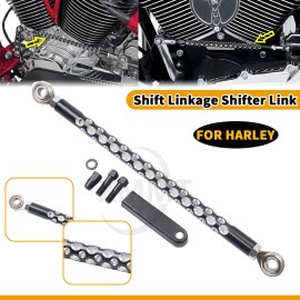 Unbranded Black Cut Gear Shift Linkage Rod Shifter For Harley Touring Electra Street Glide