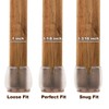 Anwenk 16Pack Chair Leg Floor Protectors for 1 to 1-3/16