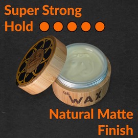 Da’Dude Da Wax – 100ml | Strong Hold & Matte Finish | Premium Hair Wax for Men | Eco-Friendly Bamboo Tub | Long-Lasting, Reworkable Styling for All Hair Types