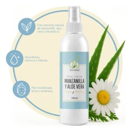 Tónico Facial De Manzanilla & Aloe Vera Calmante (500ml)