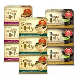 Mugunghwa [eTV] 무궁화 때비누 3종 혼합(오곡3개+허니3개+참숯3개) [eTV] Mugunghwa Soap Set of 3 (Ogok 3pcs + Honey 3pcs + Charcoal 3pcs) [Single option]