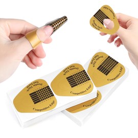 Yokilly Nail Forms for Acrylic, Polygel Tips Guide, Builder Gel - 200PCS Roll With Numbers Marked for Salon Former Stickers, Nail Art DIY