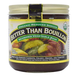 Better Than Bouillon Organic Vegetable Base 16 Oz, Reduced Sodium, Original Version, EACH