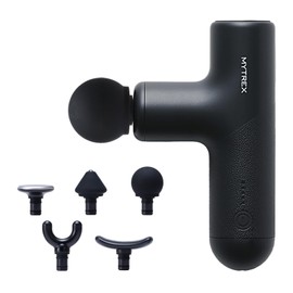 【Currently on TV! Featuring Komatsu Nana】MYTREX Mytrex REBIVE AIR Black Myofascial Release Gun, Handheld Gun, Body Care, Face Care, Muscle Relaxation, Vibration, Shoulder, Lumbar, Foot, Compact
