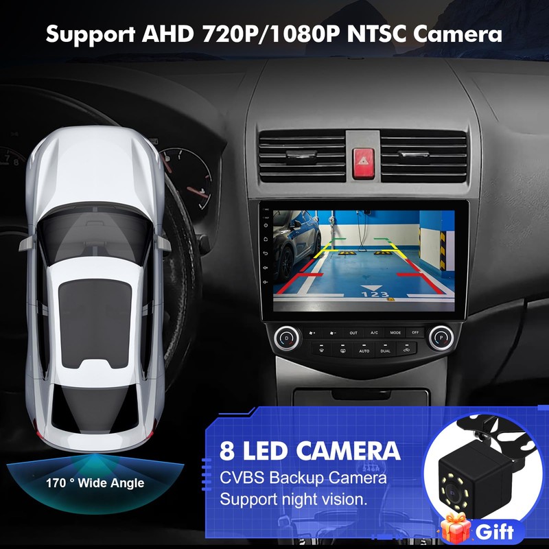 Android 14 Car Stereo for Honda Accord 2003-2007, 10.1" IPS