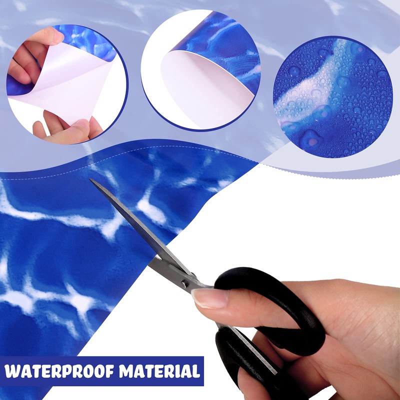 Nuanchu Vinyl Pool Liner Patch Self-Adhesive PVC Repair Patch for