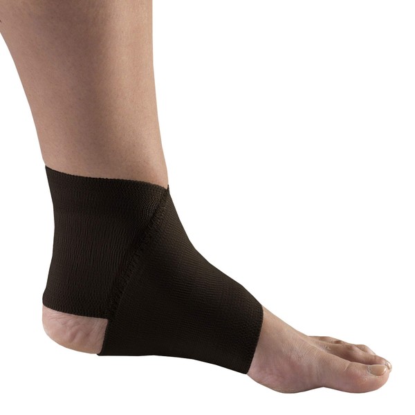 Champion Figure-8 Ankle Support, Light Elastic Compression Brace, Muscle Joint Recovery, Black, Small