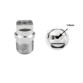 heyous Fan Nozzle 1/4 1.8mm Hole 45 Degree High Pressure Industrial Cleaning Nozzle Car Wash Washer Washer Nozzle Washer Accessories for Cleaning Watering Lubricating Cooling Humidifying