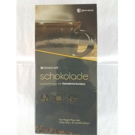 GANOCAFE SCHOKOLADE ENRICHED WITH HOT COCOA  20 SACHETS  EXPIRATION NEW 11/2026