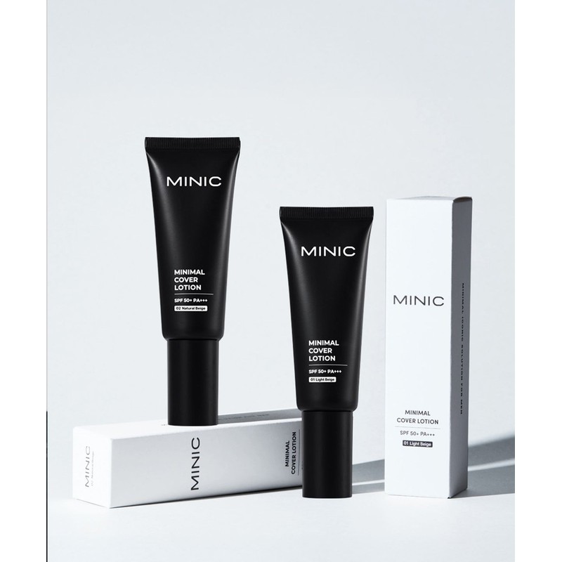 Minic Minimal Cover Lotion No. 01 40ml (for Bright Skin)