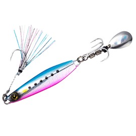 Hayabusa FS417 Jack Eye Makimaki Metal Jig, 0.7 oz. (20 g), #2 UV Blue-Pink Sardine