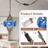 Yarra-Decor Turkish Moroccan Pendant Hanging Light with 15-Foot Cord -