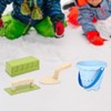 Perfeclan 4 Piece Sand Castle Building Set, Snow Brick Maker,