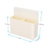 2 Pieces Large Capacity White Strong Magnetic Chalk Holder,Fridge Magnet