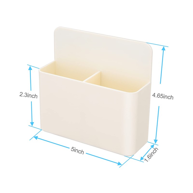 2 Pieces Large Capacity White Strong Magnetic Chalk Holder,Fridge Magnet