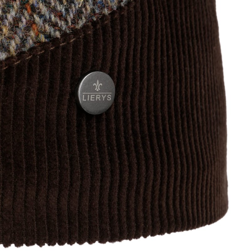 LIERYS Darnsell Harris Tweed Flat Cap - Brown Cap (54-61