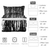Nttopship Grey Landscape Rustic Woodland Pine Tree Bedding Comforter Sets