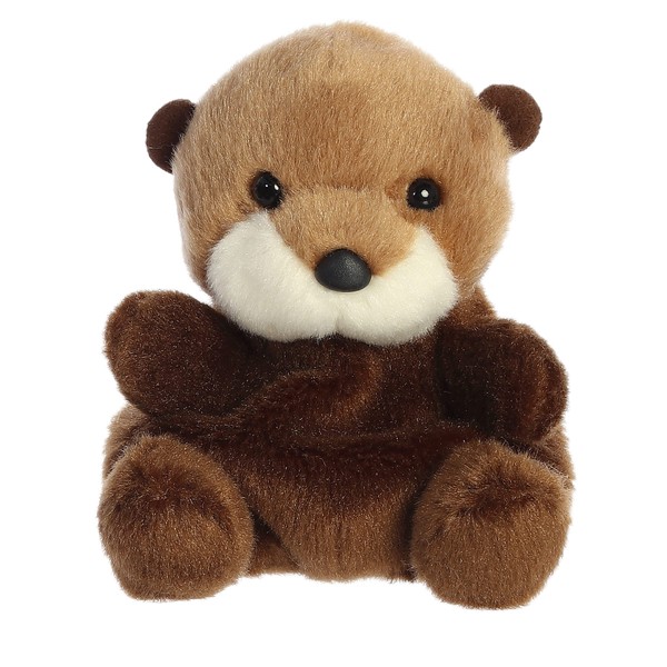 Aurora® Adorable Palm Pals™ Selena Sea Otter™ Stuffed Animal - Pocket-Sized Fun - On-The-Go Play - Brown 5 Inches