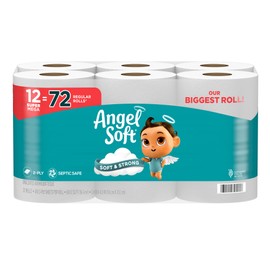 ANGEL SOFT® BATH TISSUE, 12 SUPER MEGA ROLLS