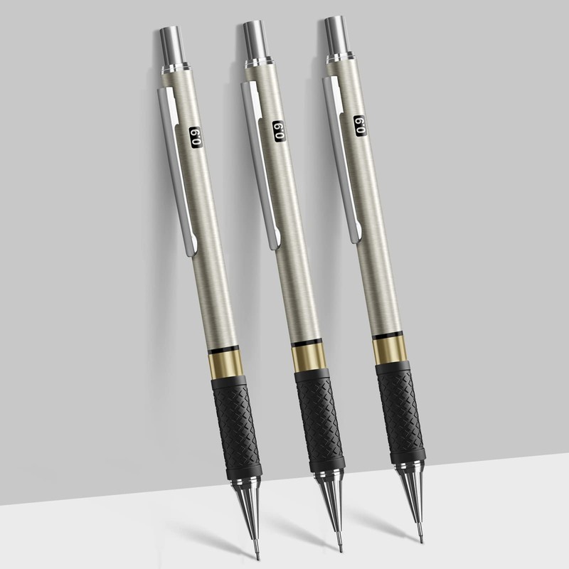 Four Candies Metal Mechanical Pencil Set - 3PCS 0.9mm Art